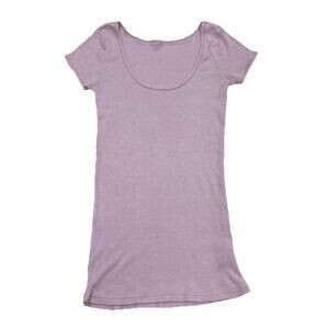 Michael Stars Womens Y2K Pink Short Sleeve Scoop Neck Original Tee One Size